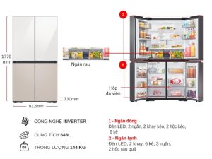 Tủ Lạnh Samsung Inverter 648 Lít RF59CB66F8S/SV - 21