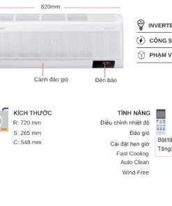 Máy lạnh Samsung Inverter 1.5 HP AR13CYHAAWKNSV - 32 Máy lạnh Samsung Inverter 1.5 HP AR13CYHAAWKNSV - 31