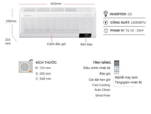 Máy lạnh Samsung Inverter 1.5 HP AR13CYHAAWKNSV - 3