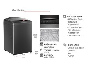 Máy giặt LG Inverter 18 kg TV2518DV3B - 15