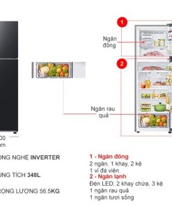 Tủ lạnh Samsung Inverter 348 lít RT35CG5424B1SV - 24 Tủ lạnh Samsung Inverter 348 lít RT35CG5424B1SV - 23