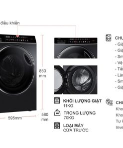 Máy giặt Aqua Inverter 11 kg AQD-DDW1100J.BK - 23