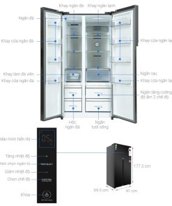 Tủ lạnh Toshiba Inverter 596 lít GR-RS780WI-PGV(22)-XK - 21