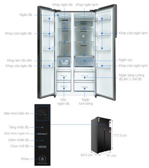 Tủ lạnh Toshiba Inverter 596 lít GR-RS780WI-PGV(22)-XK - 21