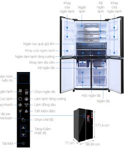 Tủ lạnh Sharp Inverter 525 lít SJ-FXP600VG-BK - 25