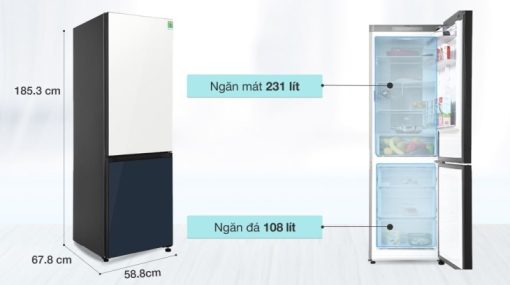 Tủ lạnh Samsung Inverter 339 lít RB33T307029/SV - 5
