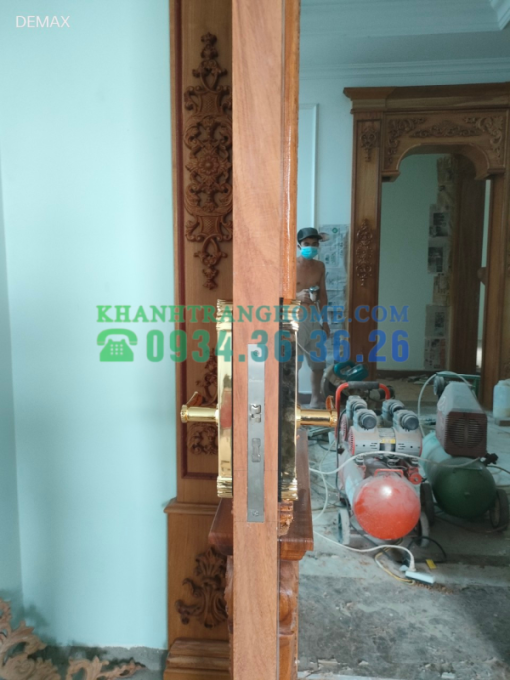 Khóa cửa vân tay DEMAX SL280 BRASS 24K tiêu chuẩn Đức - 63