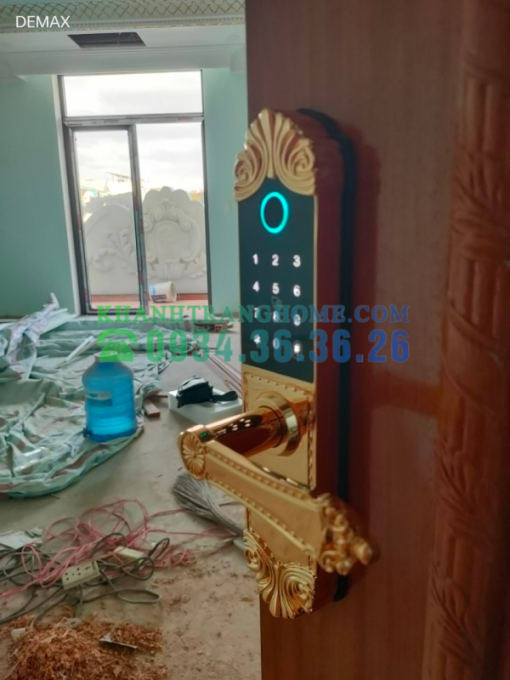 Khóa cửa vân tay DEMAX SL280 BRASS 24K tiêu chuẩn Đức - 65