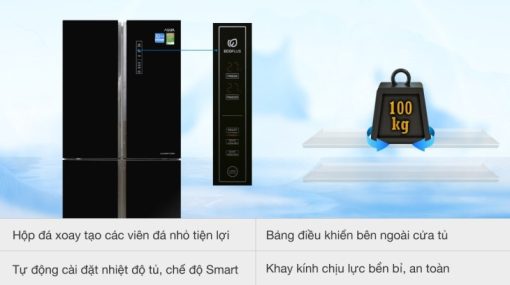 Tủ lạnh Aqua Inverter 456 lít AQR-IG525AM GB - 7