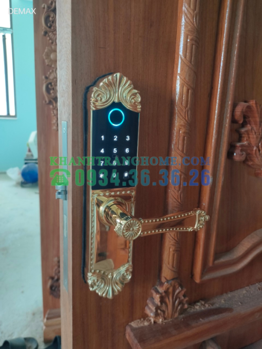 Khóa cửa vân tay DEMAX SL280 BRASS 24K tiêu chuẩn Đức - 45