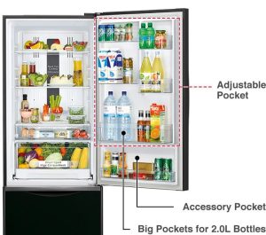 Tủ lạnh Hitachi Inverter 415 lít R-B505PGV6-GBK - 27