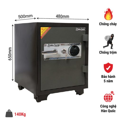 KÉT SẮT VÂN TAY DONGSUNG DS 65VT - 3
