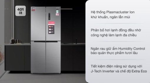Tủ lạnh Sharp Inverter 401 lít SJ-FXP480V-SL - 5