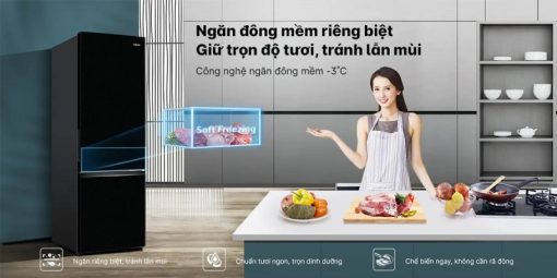 Tủ lạnh Aqua Inverter 324 lít AQR-B390MA(FB) - 9