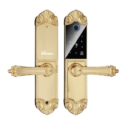 Khóa cửa vân tay DEMAX SL280 BRASS 24K tiêu chuẩn Đức - 1
