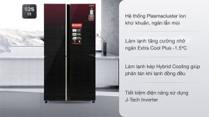 Tủ lạnh Sharp Inverter 525 lít SJ-FXP600VG-MR - 25