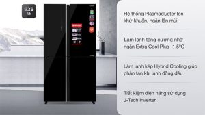 Tủ lạnh Sharp Inverter 525 lít SJ-FXP600VG-BK - 27