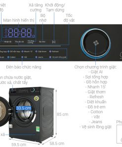 Máy giặt Aqua Inverter 10 kg AQD-D1002G BK - 26 Máy giặt Aqua Inverter 10 kg AQD-D1002G BK - 25