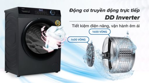 Máy giặt Aqua Inverter 11 kg AQD-D1102G BK - 13