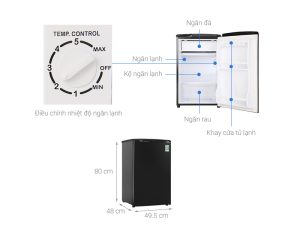 Tủ lạnh Aqua 90 lít AQR-D99FA(BS) - 19