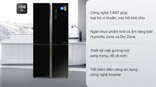Tủ lạnh Aqua Inverter 456 lít AQR-IG525AM GB - 9