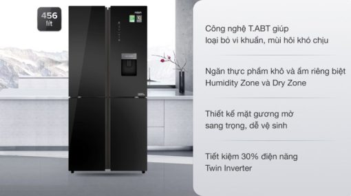 Tủ lạnh Aqua Inverter 456 lít AQR-IGW525EM (GB) - 7