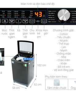 Máy giặt Aqua Inverter 10.5 KG AQW-DR105FT BK - 18 Máy giặt Aqua Inverter 10.5 KG AQW-DR105FT BK - 17