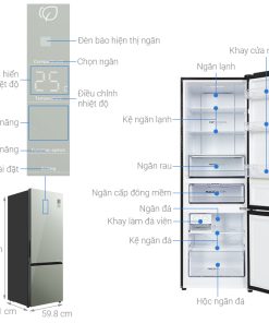 Tủ lạnh Aqua Inverter 292 lít AQR-B350MA(GM) - 20 Tủ lạnh Aqua Inverter 292 lít AQR-B350MA(GM) - 19