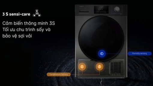 Máy sấy bơm nhiệt AQUA 9 Kg AQH-H900G PS - 11