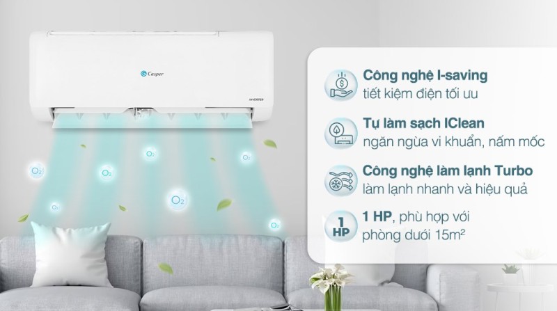 Máy lạnh Casper Inverter 1 HP TC-09IS35