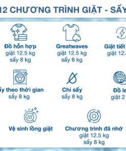 Máy giặt sấy Toshiba TWD-BM135GF4V(MG) 12.5/8kg - 30 Máy giặt sấy Toshiba TWD-BM135GF4V(MG) 12.5/8kg - 29