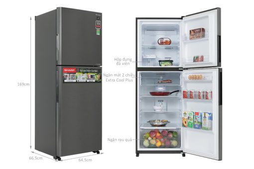 Tủ lạnh Sharp Inverter 330 lít SJ-XP352AE-DS - 3
