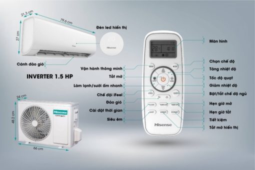 Máy lạnh Hisense Inverter 1.5 HP AS-13TW4RYDTU00 - 3