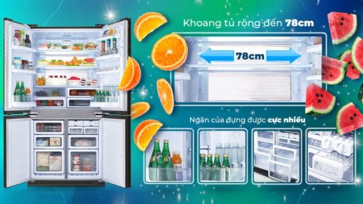 Tủ lạnh Sharp Inverter 678 lít SJ-FX688VG-RD - 17