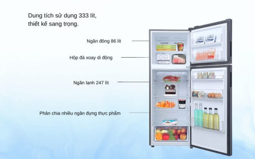 Tủ lạnh Aqua Inverter 333 lít AQR-T352FA(FB) - 3