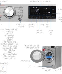 Máy giặt sấy LG FV1409G4V 9/5kg - 21