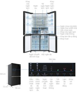 Tủ lạnh Hitachi Inverter 569 lít R-WB640VGV0-GBK - 24 Tủ lạnh Hitachi Inverter 569 lít R-WB640VGV0-GBK - 23