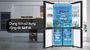 Tủ lạnh Hitachi Inverter 569 lít R-WB640VGV0-GBK - 35