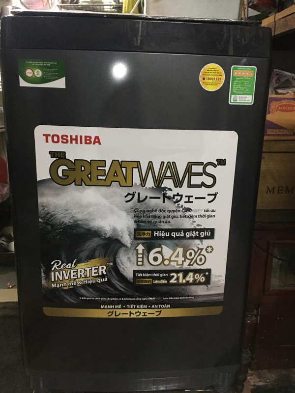 Máy giặt Toshiba Inverter 9 Kg AW-DK1000FV(KK)