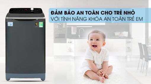 Máy giặt Aqua Inverter 10.5 KG AQW-DR105FT BK - 9