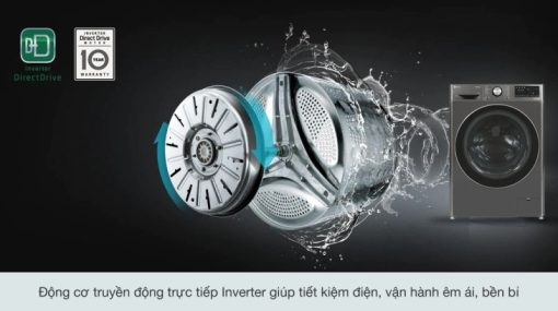 Máy giặt LG Inverter 12 kg FV1412S3B - 7