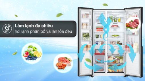 Tủ lạnh LG Inverter 519 lít GR-B256BL - 9