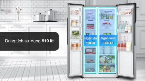 Tủ lạnh LG Inverter 519 lít Side By Side GR-B256JDS - 15