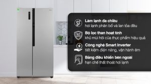 Tủ lạnh LG Inverter 519 lít Side By Side GR-B256JDS - 21