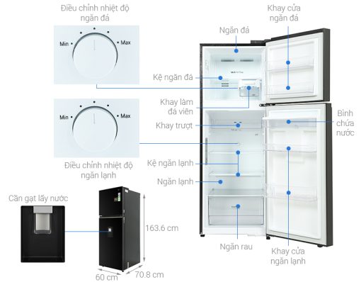 Tủ lạnh LG Inverter 314 Lít GN-D312BL - 3
