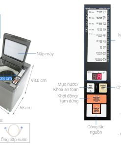 Máy giặt Aqua 9 kg AQW-S90CT S - 22 Máy giặt Aqua 9 kg AQW-S90CT S - 21