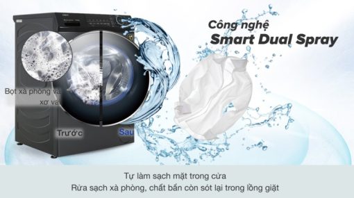 Máy giặt Aqua Inverter 10.5 kg AQD-A1052J BK - 11