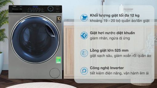 Máy Giặt Aqua Inverter 12 Kg AQD-A1200H.PS - 5