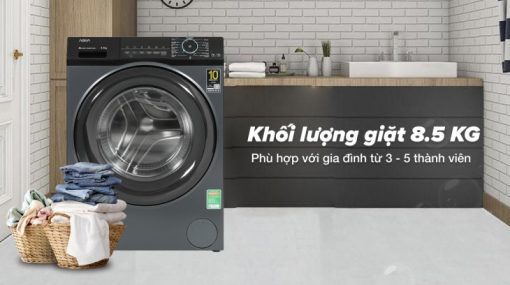 Máy giặt Aqua Inverter 8.5 kg AQD-A852J BK - 7