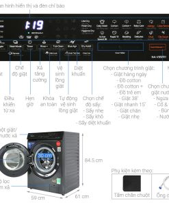 Máy giặt sấy Panasonic Inverter 9.5 kg/2 kg NA-V95FR1BVT - 24 Máy giặt sấy Panasonic Inverter 9.5 kg/2 kg NA-V95FR1BVT - 23